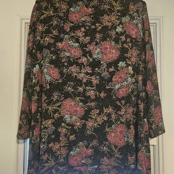 Plus Alex Evenings vintage swing jacket w/ match tank, shoulder pads 80s vibes - Picture 3 of 7